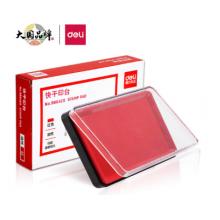 得力(deli)137*88mm方形快干印臺  財(cái)務(wù)用品 紅色9864