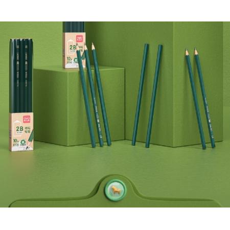得力(deli)經典綠桿學生2B鉛筆