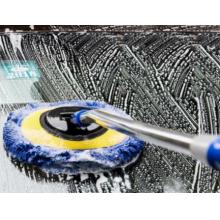 洗車刷 悅卡升級款雪尼爾可伸縮長桿(藍(lán)色)