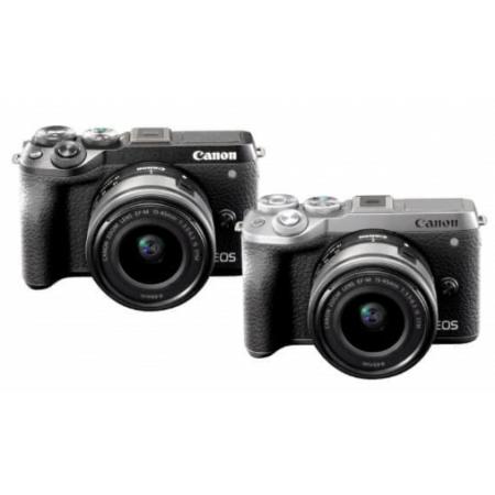 佳能相機  EOS M6 Mark II 微單相機 黑色15-45標準變焦鏡頭套裝