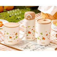 膳魔師（THERMOS）保溫杯415毫升咖啡杯男女情侶學(xué)生簡(jiǎn)約水杯子 TCDP-400 WH（PM）