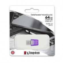  金士頓（Kingston）64GB Type-C USB3.2 Gen1 大容量手機U盤 DTDUO3CG3 雙接口設計 讀速200MB/s