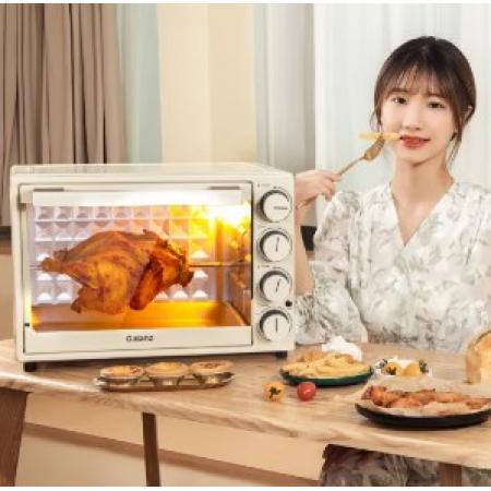 格蘭仕（Galanz）40L家用大容量電烤箱 獨立控溫/旋轉(zhuǎn)烤叉/多功能烘焙/可烤整雞JK-GY40LX
