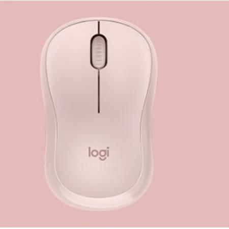 羅技（Logitech）M221靜音鼠標 無線鼠標 辦公鼠標 對稱鼠標 帶無線微型接收器 茱萸粉