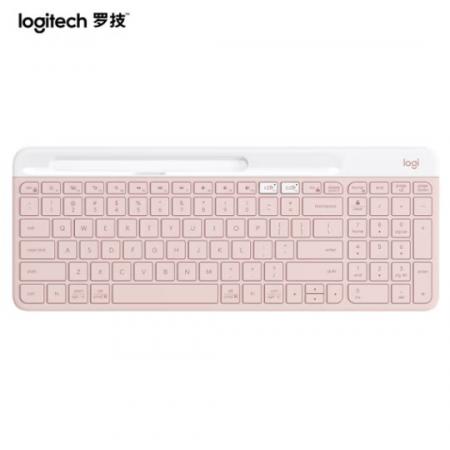 羅技（Logitech）K580 鍵盤 藍牙鍵盤 辦公鍵盤 便攜超薄鍵盤 筆記本鍵盤 平板鍵盤 茱萸粉