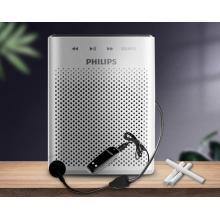 飛利浦（PHILIPS）SBM220 小蜜蜂無線擴(kuò)音器便攜插卡音箱收音機(jī)會(huì)議揚(yáng)聲腰掛麥克風(fēng)喇叭喊話教師導(dǎo)游專用教學(xué)講課白