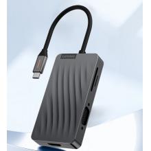 聯(lián)想（Lenovo）Type-C擴展塢USB-C轉(zhuǎn)HDMI/VGA轉(zhuǎn)接頭USB3.0分線器4K投屏PD充電拓展塢適用小新蘋果筆記本電腦