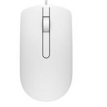 戴爾（DELL）MS116 鼠標有線 商務辦公經(jīng)典對稱 有線鼠標 USB接口 即插即用 鼠標 （白色)
