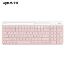 羅技（Logitech）K580 鍵盤 藍牙鍵盤 辦公鍵盤 便攜超薄鍵盤 筆記本鍵盤 平板鍵盤 茱萸粉