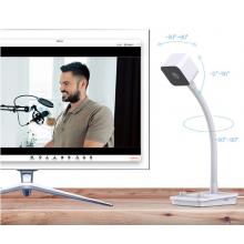 海康威視 電腦攝像頭直播1080P高清帶麥克風揚聲器USB外接筆記本電腦臺式機網(wǎng)課家用視頻會議立式攝像機E22S