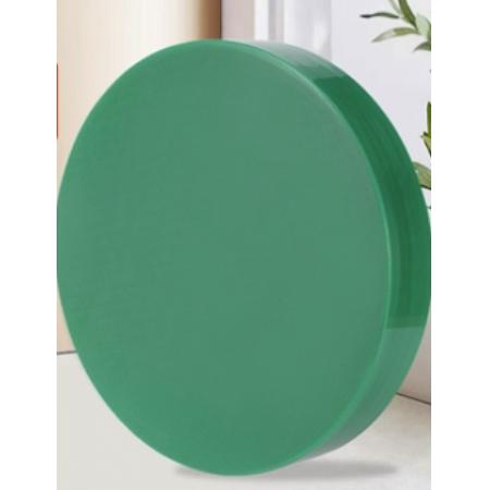 meyao PE菜板抗菌防霉家用食品級(jí)塑料砧板圓形加厚菜墩商用案板切菜板（40*40*14）綠色