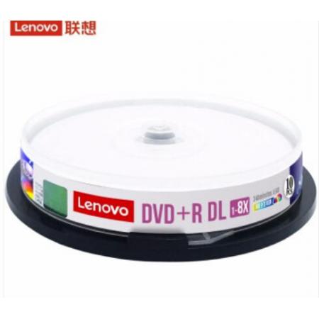 聯(lián)想（Lenovo）DVD+R DL 空白光盤/刻錄盤 8速8.5GB 臺產檔案系列 桶裝10片 單面雙層 可打印