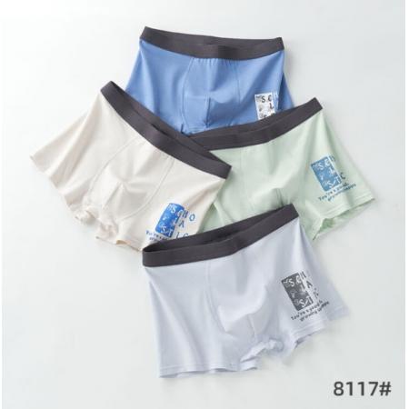 四角褲棉男大童內(nèi)褲 4條裝-06 L