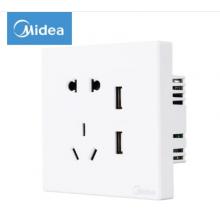 美的（Midea） 開關插座E01系列二三極五5孔86型