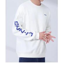 李寧套裝男2023秋季新款衛(wèi)衣衛(wèi)褲長褲男裝休閑跑步運動兩件套 淺灰/黑色(小logo) XL 180/96A