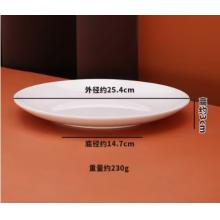 密胺大圓盤子  巨博  10英寸外徑25cm 1個(gè)裝