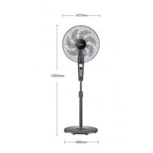 美的（Midea）電風(fēng)扇家用落地扇7葉大風(fēng)量定時(shí)電扇客廳臥室升降搖頭扇安靜循環(huán)風(fēng)扇通風(fēng)扇加密安全網(wǎng)罩 7葉強(qiáng)勁颶風(fēng)-快速送涼-便捷按鍵操作35MA