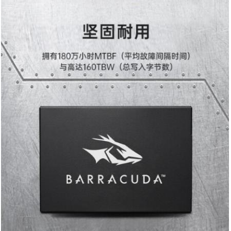 希捷 256GB SSD固態(tài)硬盤SATA3.0接口 臺(tái)式機(jī)筆記本電腦硬盤 讀速高達(dá)540MB/s 希捷酷魚