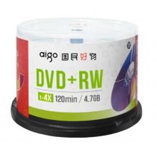 愛國者 DVD+RW空白光盤/刻錄盤 1-4速4.7GB 臺(tái)產(chǎn) 桶裝50片 可擦寫 可重復(fù)刻錄