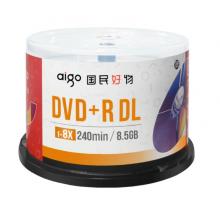 愛國者DVD+R DL 空白光盤/刻錄盤 8速8.5GB 臺(tái)產(chǎn) 桶裝50片