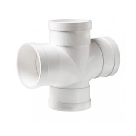 聯(lián)塑（LESSO）順水四通(平面等徑四通)PVC-U排水配件白色 dn50