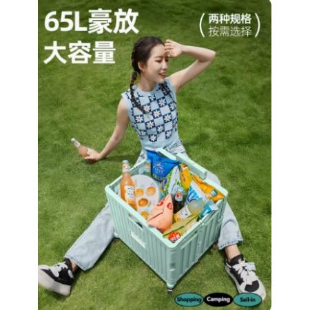 小拉車(chē)  小幫手  加厚四輪萬(wàn)向中輪45L紫+蓋板