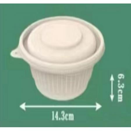 一次性碗可降解帶蓋 450ml  （300個） 