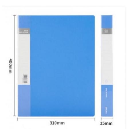 文件資料冊60頁 得力5005ES藍(lán)色