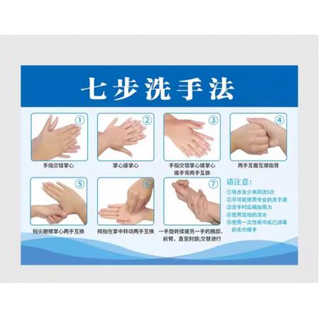 蕭以墨 	七步洗手法標(biāo)識(shí)牌20x30cm