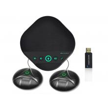 生華視通  SH-M16視頻會(huì)議全向麥克風(fēng) USB2.4G無線藍(lán)牙一拖二擴(kuò)展麥揚(yáng)聲器 M16WEX 12米拾音半徑（2.4G無線一拖二）