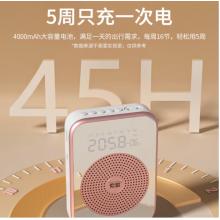 索愛 S350UHF無(wú)線小蜜蜂擴(kuò)音器防嘯叫TF卡U盤喇叭麥克風(fēng)導(dǎo)游鬧鐘戶外便攜式 黑     