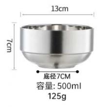 振宏  不銹鋼小碗	直徑13cm，高7cm
