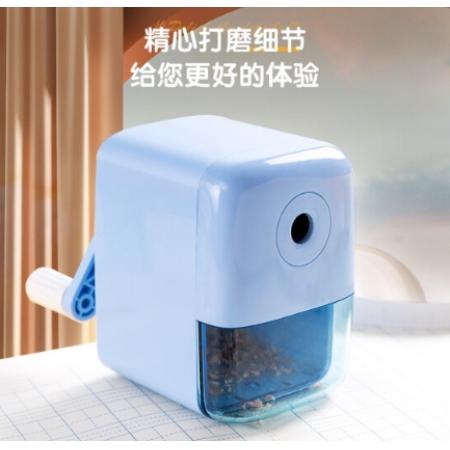 得力(deli)學(xué)生可自動進筆手搖卷筆刀削筆機/鉛筆削筆器/削筆刀/轉(zhuǎn)筆刀 學(xué)生文具 開學(xué)考試禮物藍色