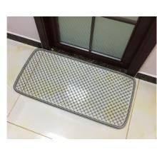 大門(mén)口鋼絲腳墊 家用鋼絲墊防滑刮泥墊鐵絲地墊金屬網(wǎng)入戶(hù)門(mén)口的 加粗-彈簧邊密度2厘米 45*90cm