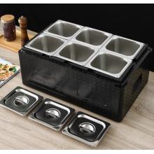 保溫箱 麗天 規(guī)格：外徑59*375*27  內徑51.5*30*20，內1/6份數盆高20cm 304不銹鋼