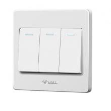 公牛（BULL） 墻壁開關 G07系列 三開單控開關
