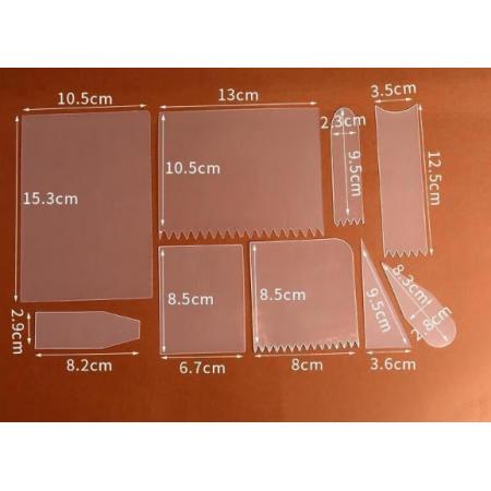 透明刮板 HYWLKJ 加厚方形長18cm*10cm