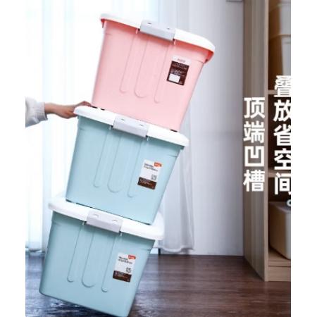 收納箱	禧天龍加厚收納箱[60*44*36厘米]藍色