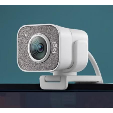 羅技（Logitech）StreamCam高清直播攝像頭 電腦筆記本視頻通話攝像頭 網(wǎng)課會議教學(xué)攝像頭 面部追蹤 白色