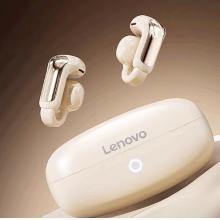 聯(lián)想（lenovo）藍(lán)牙耳機(jī)耳夾式不入耳G型骨傳導(dǎo)概念藍(lán)牙5.4無(wú)線運(yùn)動(dòng)音樂(lè)耳機(jī)適用蘋(píng)果華為小米手機(jī)EA400月巖白