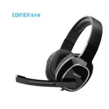 漫步者（EDIFIER）USB K815 頭戴式電腦筆記本有線耳機 游戲耳機 在線教育聽力對話耳麥 黑色