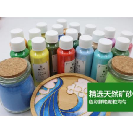 景泰藍(lán)彩沙細(xì)沙沙畫(huà)許愿沙瓶畫(huà)