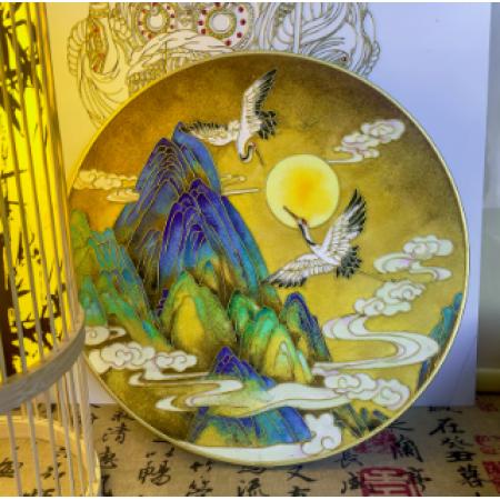 景泰藍掐絲琺瑯畫