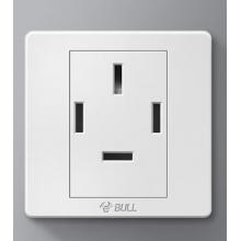 公牛（BULL）三相四線插頭工業(yè)大功率插座工廠空調電源面板440伏四孔插座86型 大功率3相4線插座四孔25A 86型三相插頭插座暗裝四角4孔