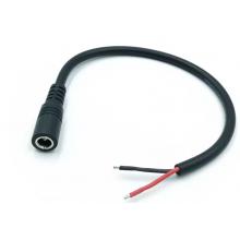 0.75平方DC5.5*2.5MM  電源連接線  DC接頭   30厘米 公頭線  10條裝
